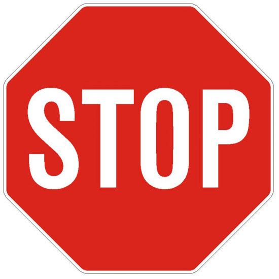 Indicator de prioritate B2 oprire 600x600 mm