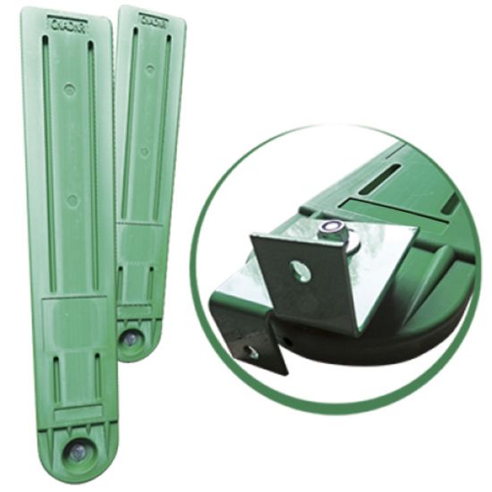 Baliza antiorbire cu sistem de prindere pentru parapeti din beton, fara folie reflectorizanta